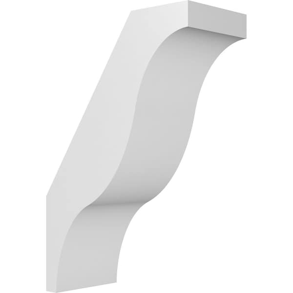 Ekena Millwork 4-in. W x 8-in. D x 12-in. H Funston Architectural Grade PVC Knee Brace BRCP04X08X12FST - main